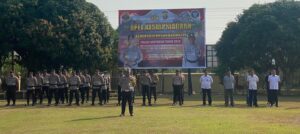Polres Banyuasin Gelar Apel Kesiapsiagaan Karhutla Tahun 2023