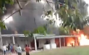 Kembali Membara, Kali Ini Gudang Penampungan Minyak illegal di Muba Meledak