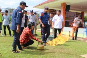 Lapas Banyuasin Latihan Penanggulangan Bencana Kebakaran