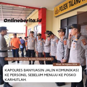63 Personil Brimob Polda Sumsel BKO ke Polres Banyuasin Cegah Karhutlah