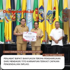 Sukses Kendalikan Inflasi Daerah, Pemkab Banyuasin Toreh Prestasi Mendagri 