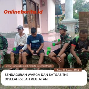 TNI dan Warga Semakin Akrab Dalam Kegiatan TMMD Kodim 0430/Banyuasin