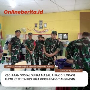 Anak – Anak Antusias Ikut Khitanan Massal di Lokasi TMMD 121 Kodim 0430/BA 