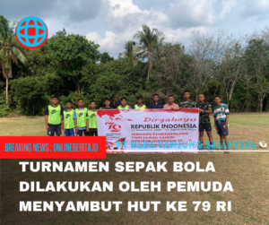 Satgas TMMD Ke 121 Bersama Warga Gelar Pertandingan Sepak Bola