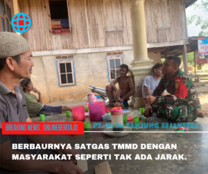 Cara Satgas TMMD 121 Kodim 0430/BA Lebih Dekat dengan Warga