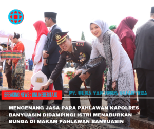 Kapolres Banyuasin Ziarah dan Tabur Bunga di TMP Banyuasin