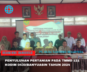 Satgas TMMD 121 Kodim 0430/BA Gelar Penyuluhan Pertanian ke Masyarakat