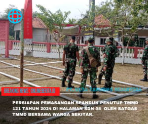 H-1  Persiapan Penutupan TMMD ke 121 Tahun 2024 Tengah Dilakukan Anggota Satgas