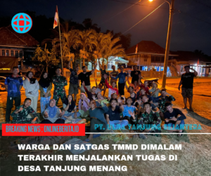 Malam Perpisahan Satgas TMMD ke-121 Kodim 0430/BA Bersama Masyarakat Penuh Haru.
