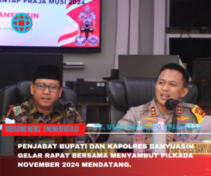 Rakor Lonsek OPS Mantap Praja Musi 2024, Polres Banyuasin Cek Kesiapan Pilkada