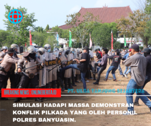 Polres Banyuasin Gelar Simulasi Sispamkota Sukseskan Pilkada 2024
