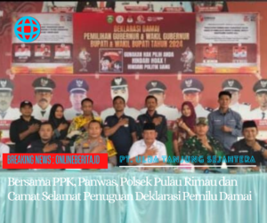 Deklarasi Pemilu Damai Terus Dilakukan di Kecamatan Selat Penuguan