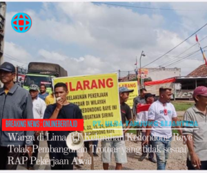 Dinilai Tidak Sesuai Rencana Awal, Aktivitas Mega Proyek Trotoar Disetop Warga