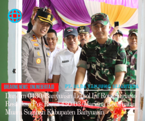 Dandim 0430/BA Resmikan Pos Ramil di Kecamatan Muara Sugihan