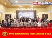 Polres Banyuasin Fokus Tekan Kejahatan di 2025