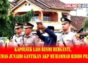 Kapolsek Lais Resmi Berganti, AKP Kemas Junaidi Gantikan AKP Muhammad Ridho Pradani