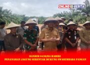 Dandim 0430/BA Hadiri Penanaman Jagung Serentak Dukung Swasembada Pangan