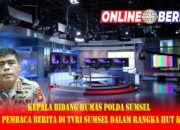 Kepala Bidang Humas Polda Sumsel Jadi Pembaca Berita di TVRI Sumsel dalam Rangka HUT ke-51
