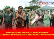 Danrem 044/Gapo Brigjen TNI Adri Koesdyanto Sampaikan Arahan Strategis di Kunjungan Kodim 0430/BA