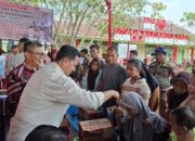 Bupati Banyuasin Serahkan Bantuan Sekolah dan Sembako bagi Korban Kebakaran di Tanjung Lago