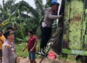 Polsek Sungsang Periksa Kendaraan di Pelabuhan Tanjung Api-Api