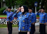 Wakil Bupati Banyuasin Netta Indian Pimpin Apel Gabungan Sambut Ramadhan 1447 H