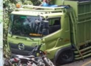 Truk Batubara Tabrakan di Jalintim Muba, Pengendara Motor Tewas di Tempat