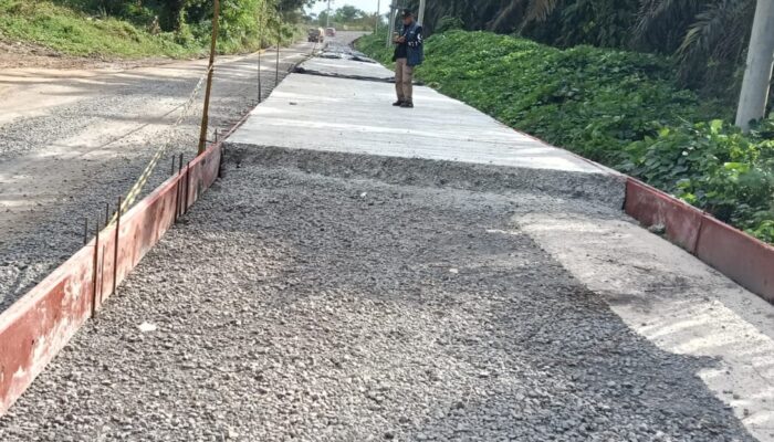 Dinilai Tak Sesuai Perencanaan, Pembangunan Jalan Simpang Raja di PALI Diprotes Warga