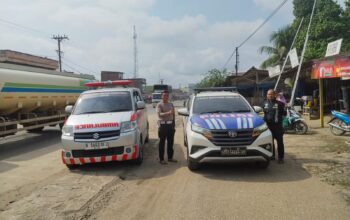 Satlantas Polres Banyuasin Kawal Jenazah Korban Kecelakaan Maut Bus ALS hingga ke Mandailing Natal