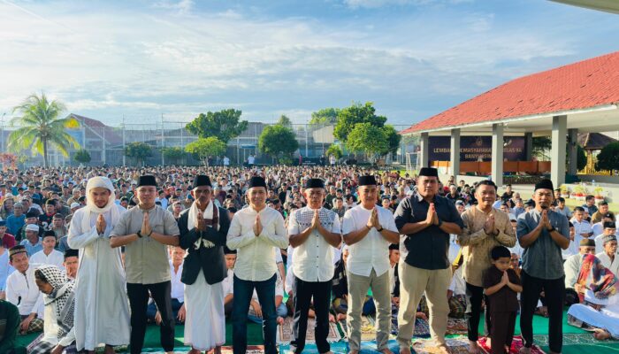 Shalat Iduladha di Lapas Banyuasin Jadi Momentum Pembinaan Rohani Warga Binaan