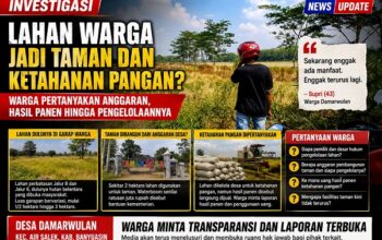 LAHAN WARGA JADI TAMAN DAN KETAHANAN PANGAN? WARGA PERTANYAKAN ANGGARAN, HASIL PANEN HINGGA PENGELOLAANNYA